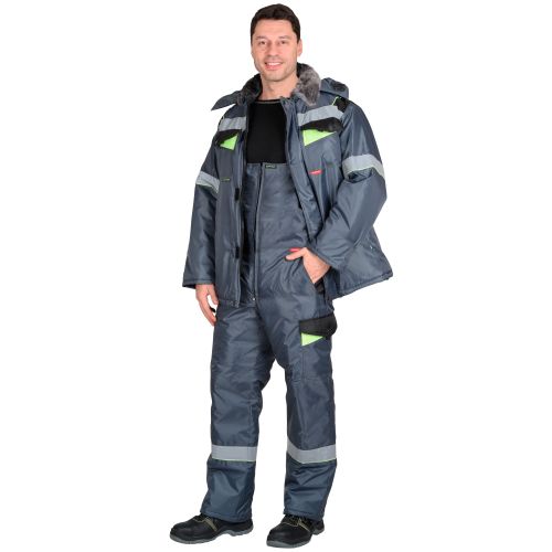 Костюм зимний мужской утеплённый "Сириус-Ховард" , куртка, полукомбинезон, СОП 50 мм