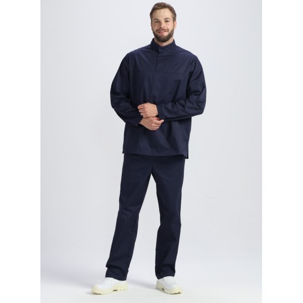 Костюм мужской ХАССП-Стандарт, ткань Смесовая, 160 г/м2, цвет тёмно-синий