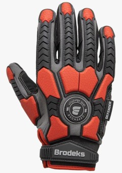 Перчатки Brodeks G-63i, серый, чёрный, красный