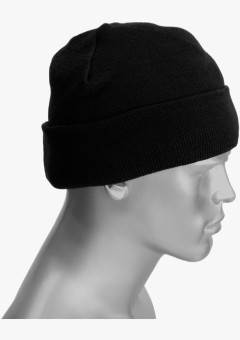 Шапка трикотажная на синтепоне (120 гр/м2) чёрная
