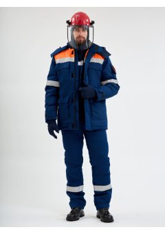 Костюм зимний Энергия-Г (91,4 кал.), т.синий/оранжевый