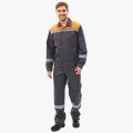 Костюм мужской Липецк-1 СОП CH (тк.Смесовая,280) брюки, тёмно-серый, оранжевый