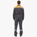 Костюм мужской Липецк-1 СОП CH (тк.Смесовая,280) брюки, тёмно-серый, оранжевый