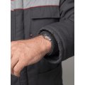 Костюм зимний на пуговицах Квайл-1 СОП (тк.Смесовая,210) брюки, т.серый/красный
