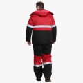 Костюм зимний мужской Нордхард-2 СОП (тк.Смесовая,250) полукомбинезон, чёрный, красный