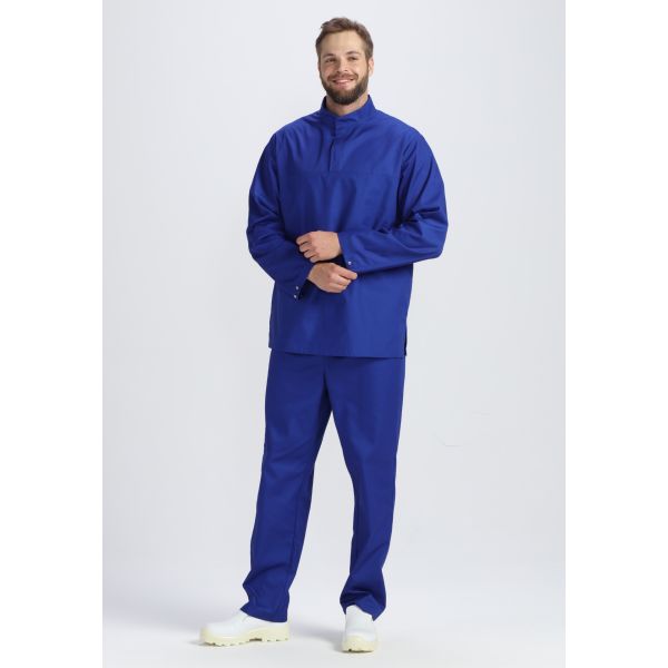 Костюм мужской ХАССП-Стандарт, ткань Смесовая, 160 г/м2, цвет васильковый