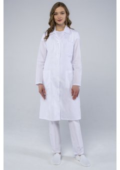 Халат женский База (тк.ТиСи), белый