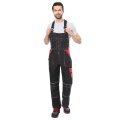 Костюм СИРИУС-АГАТ куртка, п/к черный с красным, ВО отделка, 260 г/м2, 65%ПЭ, 35%ХБ