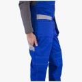 Костюм Союз-Профессионал-2 (тк. Балтекс, 240 гр/м2) полукомбинезон, васильковый, светло-серый, оранжевый