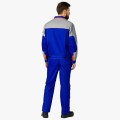Костюм Союз-Профессионал-2 (тк. Балтекс, 240 гр/м2) полукомбинезон, васильковый, светло-серый, оранжевый