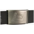 Ремень Brodeks KM128 + стрейч, чёрный, длина 140 см