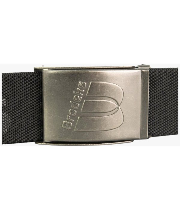 Ремень Brodeks KM128 + стрейч, чёрный, длина 140 см