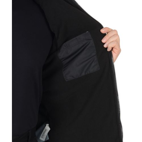 Куртка мужская зимняя "Сириус-Прага-Люкс" чёрная, с капюшоном