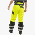 Брюки сигнальные зимние мужские Brodeks KW308, жёлтый, чёрный
