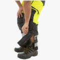 Брюки сигнальные зимние мужские Brodeks KW308, жёлтый, чёрный