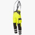 Брюки сигнальные зимние мужские Brodeks KW308, жёлтый, чёрный