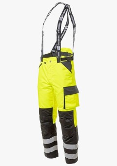 Брюки сигнальные зимние мужские Brodeks KW308, жёлтый, чёрный