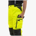 Брюки сигнальные зимние мужские Brodeks KW308, жёлтый, чёрный