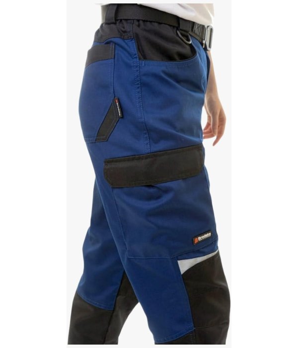 Брюки летние женские Brodeks KS328, синий, чёрный