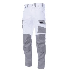Брюки летние мужские Brodeks KS302, цвет белый, серый