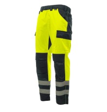 Брюки сигнальные Brodeks KS313, цвет жёлтый, чёрный