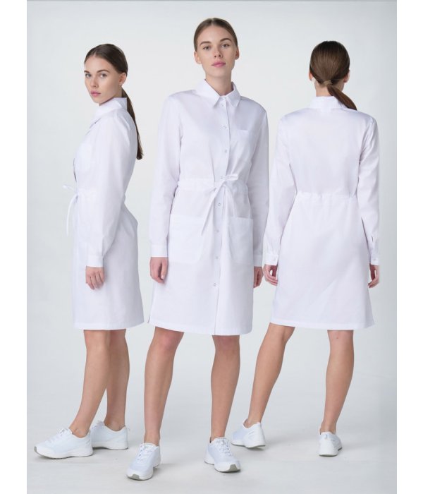 Халат женский Сансара-001 (тк.Смесовая,160) MedLine, белый