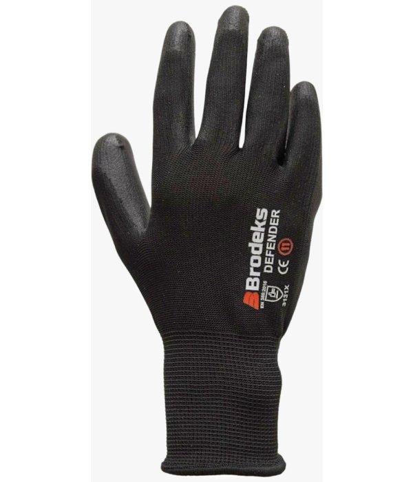 Перчатки Brodeks G-11, чёрный, серый