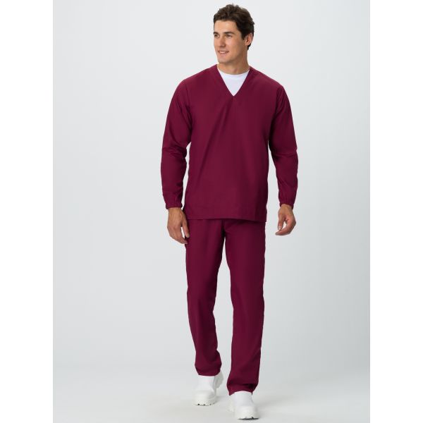 Мужской костюм ХАССП-База, ткань Тиси, 120 г/м2, цвет бордовый
