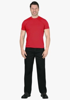 Футболка мужская красная 160 гр/м2