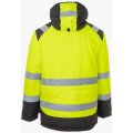 Куртка-парка сигнальная зимняя мужская Brodeks KW217, жёлтый, чёрный