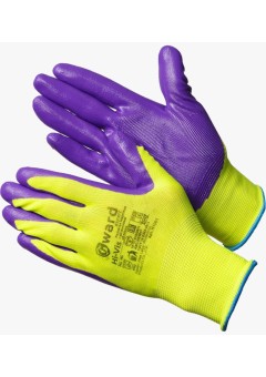 Перчатки из полиэстера/нейлона с нитриловым покрытием (Hi-Vis) Gward