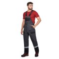 Костюм СИРИУС-ВИВАТ куртка, п/к, темно-серый с черным, красным и СОП, 245 г/м², 65% ПЭ, 35% ХБ
