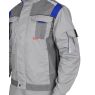 Куртка мужская рабочая летняя "Сириус-Стан" светло-серая со средне-серым и васильковым