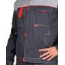 Куртка рабочая мужская "Сириус-Фаворит-Люкс", цвет тёмно-серый