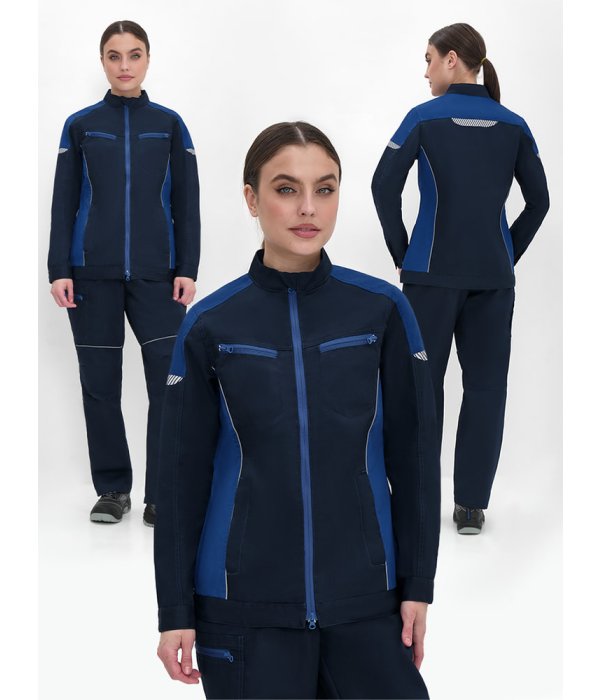 Куртка женская ProfLineSpecialist (тк.Смесовая,240), т.синий/васильковый