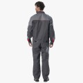 Костюм Союз-Профессионал-1 (тк. Балтекс, 240 гр/м2) брюки, тёмно-серый, светло-серый, красный