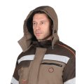 Костюм СИРИУС-РОДОС-РОСС зимний, куртка, брюки, светло-коричневый с тёмно-коричневым и СОП
