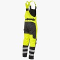 Полукомбинезон зимний мужской сигнальный Brodeks KW 406, жёлтый, чёрный