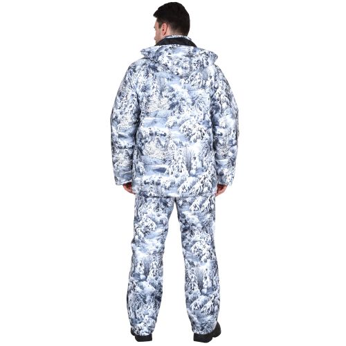 Костюм "Сириус-Тайга" зимний, куртка, брюки, ткань Алова, КМФ Белый лес