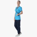 Костюм женский Симпл-001 (тк.Смесовая,120) MedLine, тёмно-синий, голубой