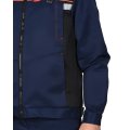 Костюм СИРИУС-ПРАКТИК куртка, брюки, темно-синий с черным и СОП, 240 г/м2, 80%ПЭ, 20%ХБ