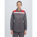 Костюм женский Веснис-1 СОП (тк.Смесовая,210) брюки, т.серый/красный