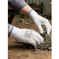 Перчатки ProfLineSpecialist нейлоновые с ПУ-покрытием, белый