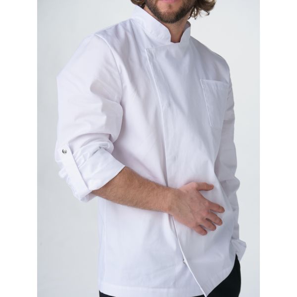 Китель повара Гастро, ткань Смесовая, 160 г/м2, цвет белый