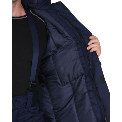 Костюм рабочий мужской зимний "Сириус-Рост-Норд", куртка брюки, цвет синий, ткань смесовая