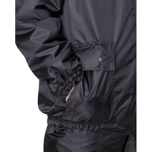 Куртка охранника зимняя чёрная "Сириус-Штурм-Люкс" короткая