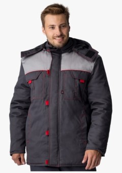 Куртка зимняя Фаворит (тк. Балтекс, 210 гр/м2), тёмно-серый, серый