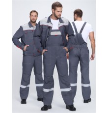 Костюм Фаворит-2 Премиум СОП IMP (тк.Смесовая,240) п/к, т.серый/серый/красный
