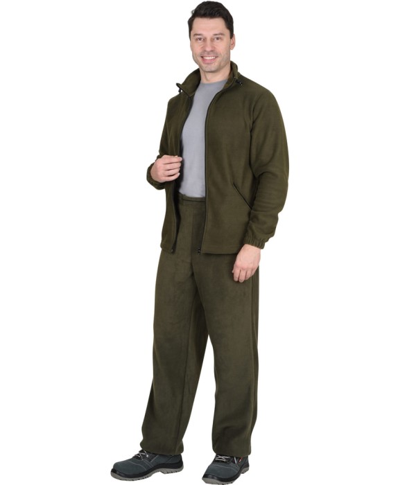 Куртка флисовая оливковая, 280 г/м2