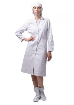 Халат женский Антистатика М-102 тип D, белый